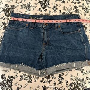 Madewell Dark Blue Denim Jean Shorts